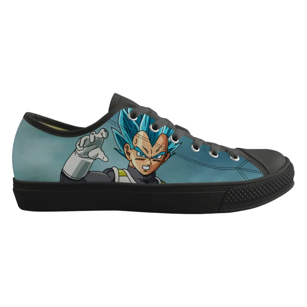 

ELVISWORDS Vegeta Dragon Ball Vulcanized Shoes Super Saiyan Low Top Men and Boys Goku Outdoor Fashion Shoe Cool Trainer