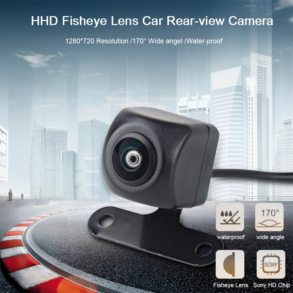 

Fongent Universal Car Rear View Camera With Fisheye Hd Lens Backup Vehicle Parking Assiantance Reverse Van Camera 170 Wide Angel