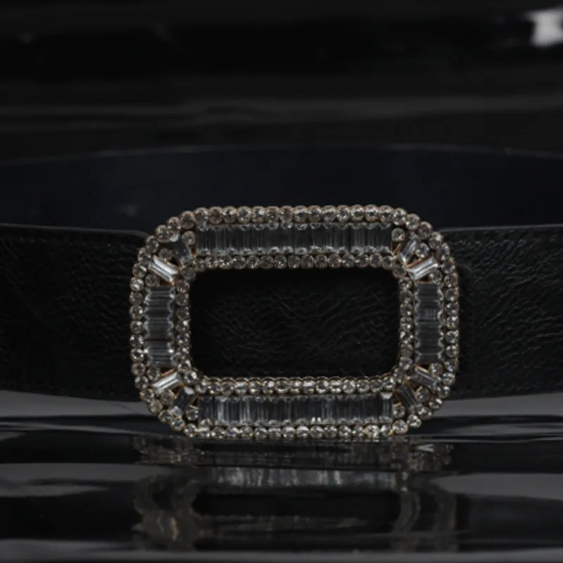 

[EWQ] 2018 New Rhinestone Inlay Fashion Casual Ladies Belt Hot Sale Trendy Autumn Temperament PU Women Cummerbunds BD464