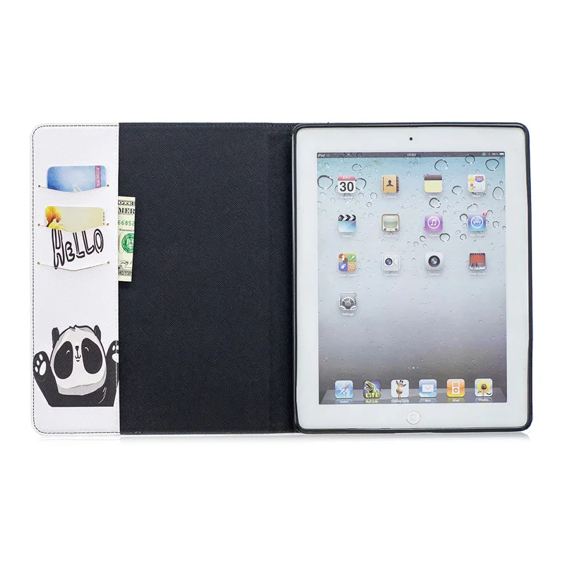 Wekays чехол для Apple IPad 4 3 2 чехол с откидной крышкой с изображением слона из мультфильма кожаный чехол Fundas для IPad2 IPad3 IPad4 планшетный чехол для IPad 2, 3, 4