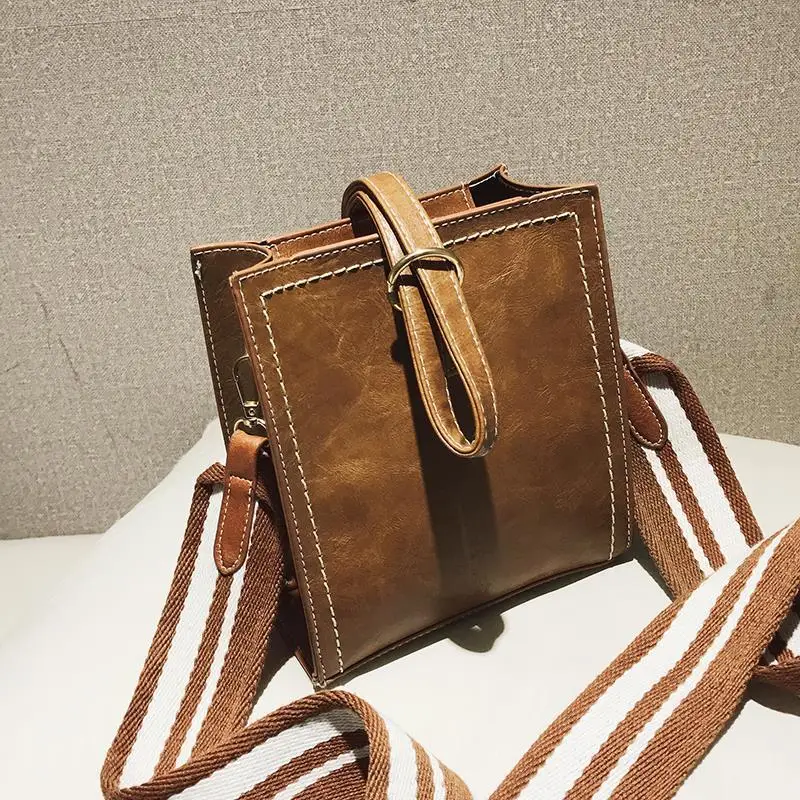 

Youbroer New Crossbody Bag Single Shoulder Bag Bucket Female Square Bags