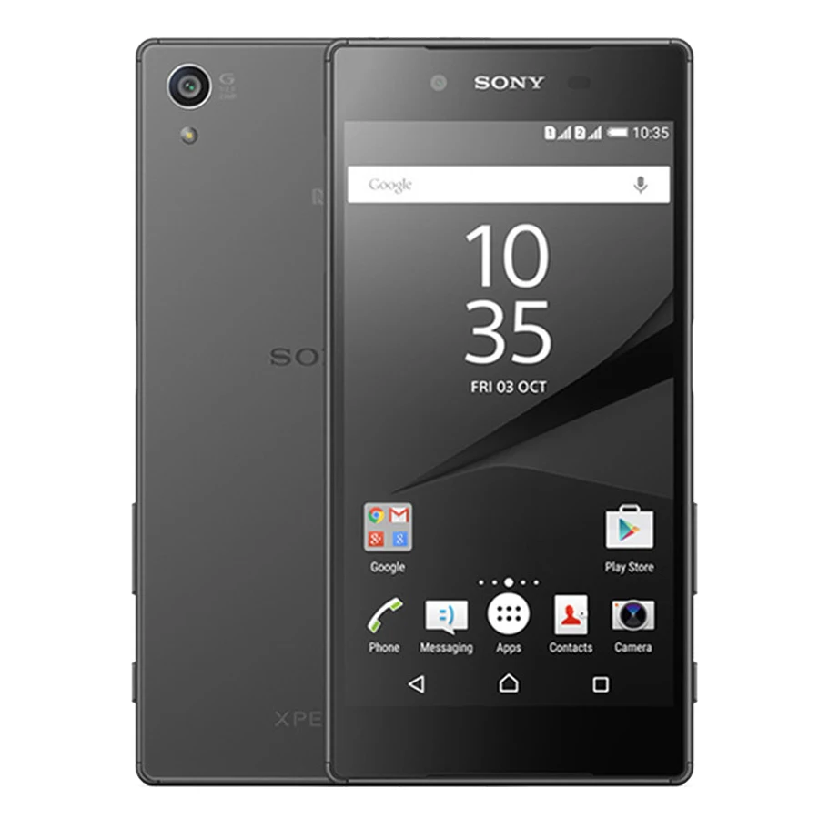 Разблокированный мобильный телефон sony Xperia Z5 E6683, 4G LTE, две sim-карты, Android, четыре ядра, 3 Гб ram, 32 ГБ rom, 5,2 дюймов, камера 23 МП - Цвет: Black