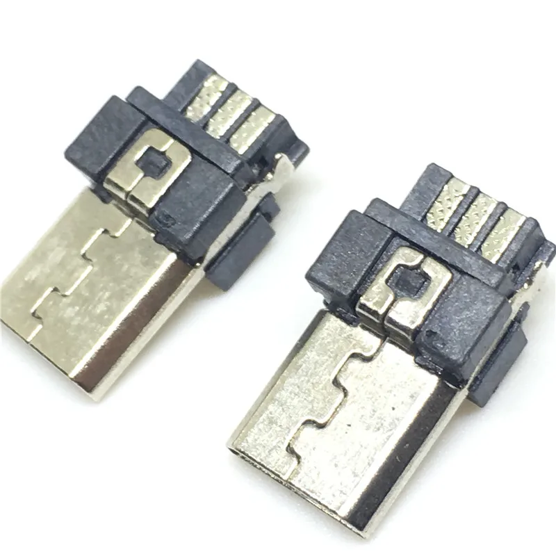 20 unidszócalo 5 P cabeza mini USB macho tipo de línea de soldadura 3
