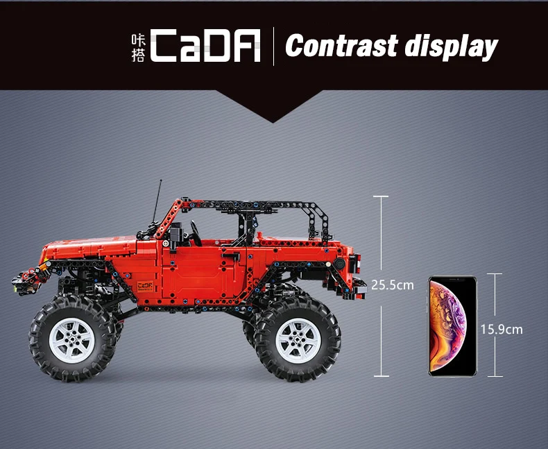 Cada пульт дистанционного управления 2,4G Adventurer Car 1941pcs Technic battery Box Motor Creator Строительные кирпичи блоки игрушки для детей Подарки