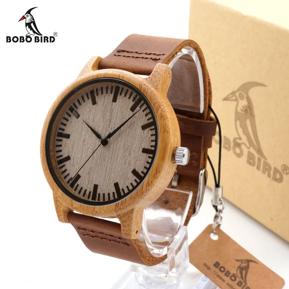 Prix pour Bobo bird a16 montre pour hommes femmes bambou bois quartz montres avec Échelle Sangles En Cuir Souple relojes mujer marca de lujo 2017 Prix pour Bobo bird a16 montre pour hommes femmes bambou bois quartz montres avec Échelle Sangles En Cuir Souple relojes mujer marca de lujo 2017