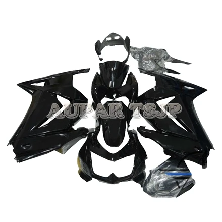 As Picture shown Глянцевый черный с вне наклейки рамы кузова для Kawasaki EX250R 2008 2009 2010 2011 2012 крышка Sportbike EX250R 08 09, 10, 11, 12, из АБС-пластика - Цвет: As Picture shown