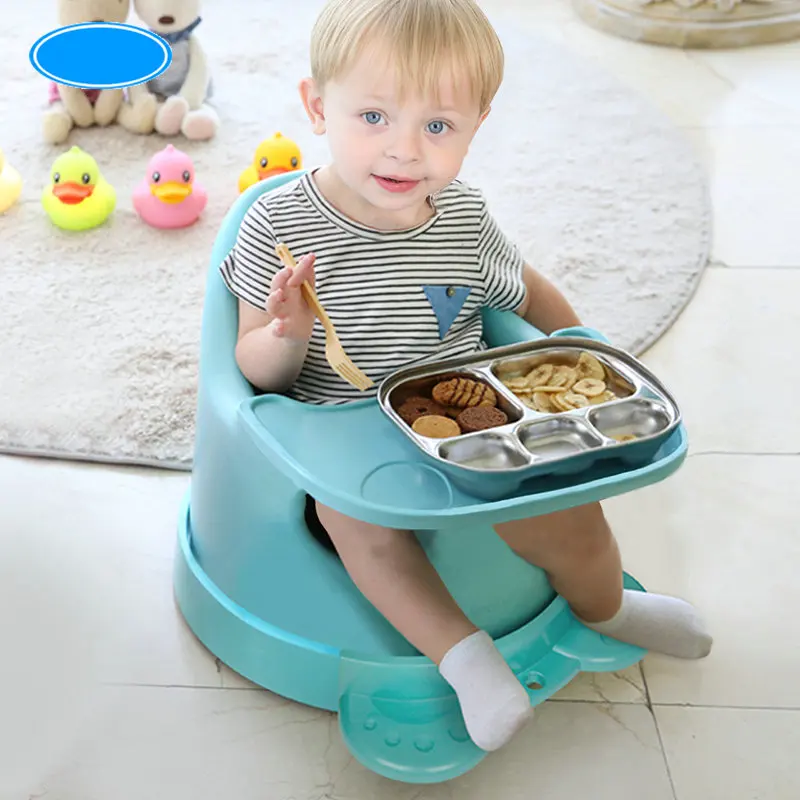 Cadeira de alimentação, travesseiro e corda portátil e macia para bebês