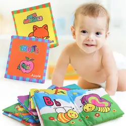 Книга из ткани для детей мягкая книга активности нетоксичный сопротивляться рвать Ранние развивающие игрушки