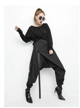 

Sweatpants Hot Sale Special Offer Mid Loose Vadim Women Free Shipping 2020 Spring Belt Ribbon Elastic Waist Personality Casual