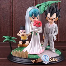 Dragon Ball фигурку Вегета и Bulma день свадьбы ПВХ фигурка Dragon Ball Статуя Рисунок Коллекционная модель набор игрушек