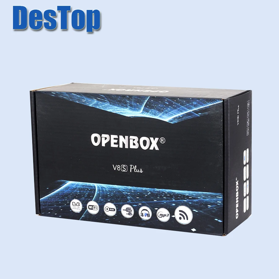 5 шт. openbox V8S плюс цифровой спутниковый ресивер монитор с сенсорным экраном AV Поддержка USB Wi-Fi, веб-ТВ Biss Key 2xusb Youporn CCCAMD как S-V8 sv8