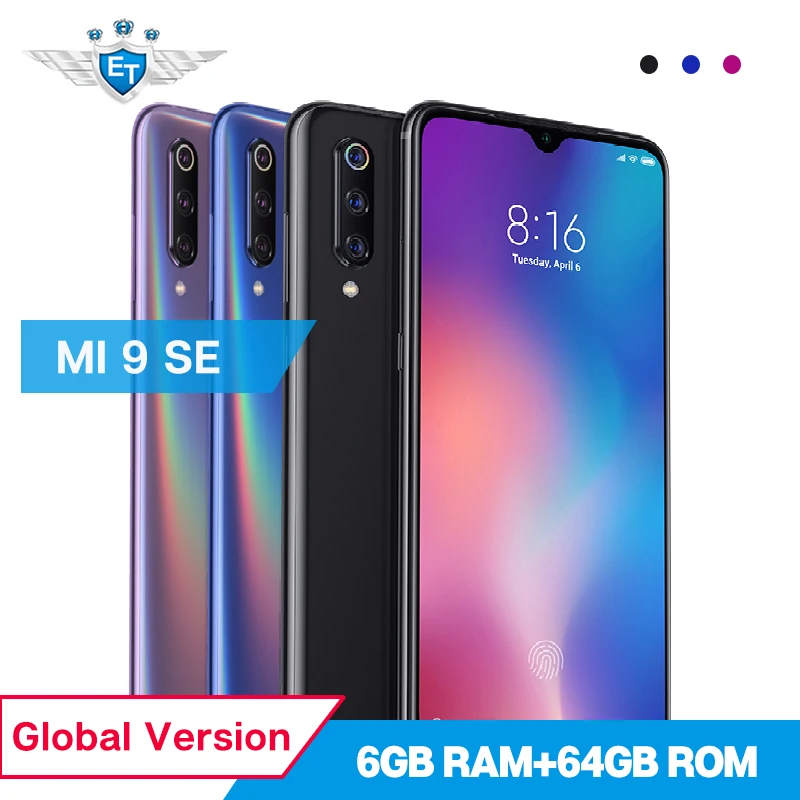 

Global Version Xiaomi Mi 9 SE 6GB 64GB Mobile Phone Snapdragon 712 Octa Core 5.97'' AMOLED 48MP Triple Camera NFC Mi9 SE