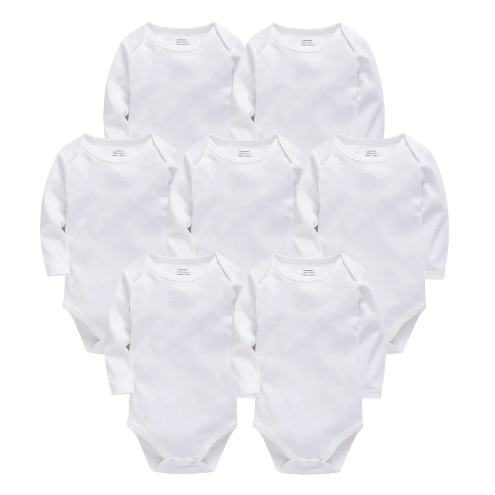 

2022 New Baby Bodysuits Cotton Newborn Boy Girl Long Sleeve White Blank Set Body Bebes Baby Girl Onesie Solid Pink Jumpsuits