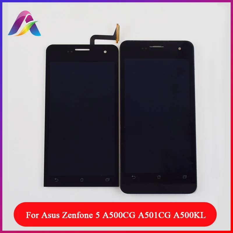 

For ASUS Zenfone 5 A500CG A501CG A500KL T00J T00F T00P LCD Display Panel + Touch Screen Digitizer Glass Assembly With Frame