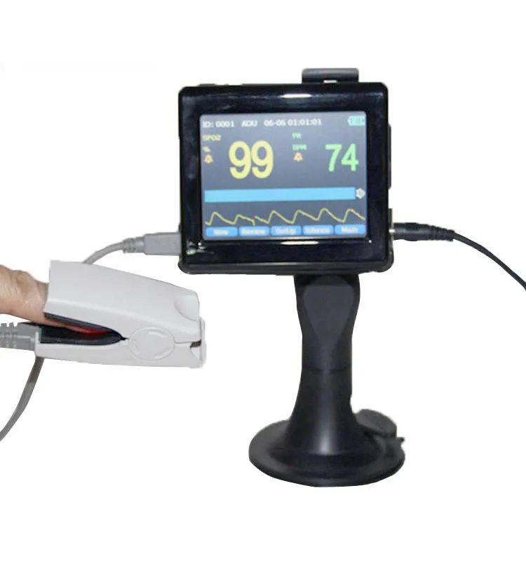 

CONTEC PM60A Portable Handheld Pulse Rate SPO2 Oximeter Monitor with PC Software rechargeable 12-hour continuous monitoring