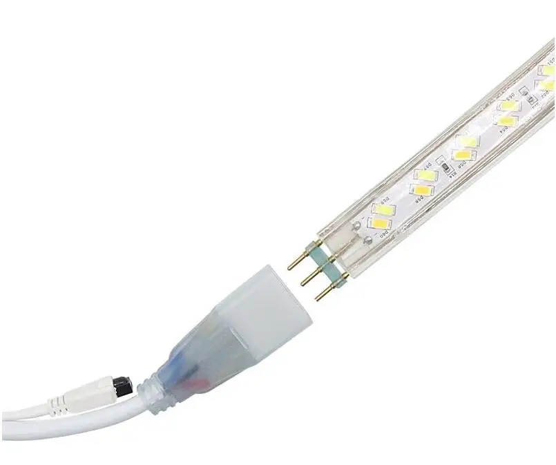 220 В Светодиодная лента 3 режима Диодная лента SMD 5630 5730 120 светодиодный s/M лента IP67 водонепроницаемая лента свет с контроллером и штепсельной вилкой ЕС