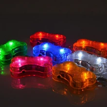 10 шт. 5009# Подвеска для домашних собачек ошейник Id бирка мигающий висячий кулон предохранительный зажим на светится в темноте светодиодная бирка