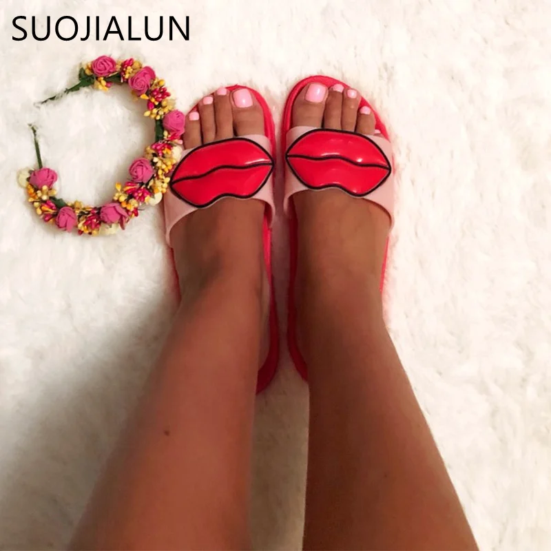 

Fashion 2018 Summer Women Slides Women Shoes Flip Flops Cartoon Lovely Beach Slippers Platform Sandals Zapatillas Mujer