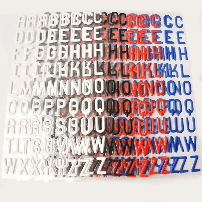 Buy 8 Sheets Mixed Color puffy Letters Cardstock