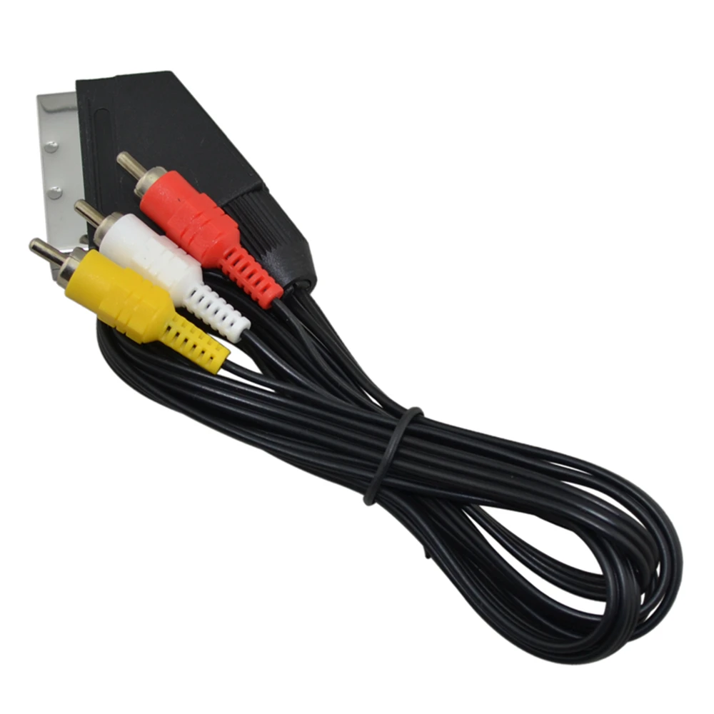 عالية الجودة سكارت إلى 3RCA AV كابل لأجهزة نينتيندو الترفيه نظام ل متنوعه وحدة