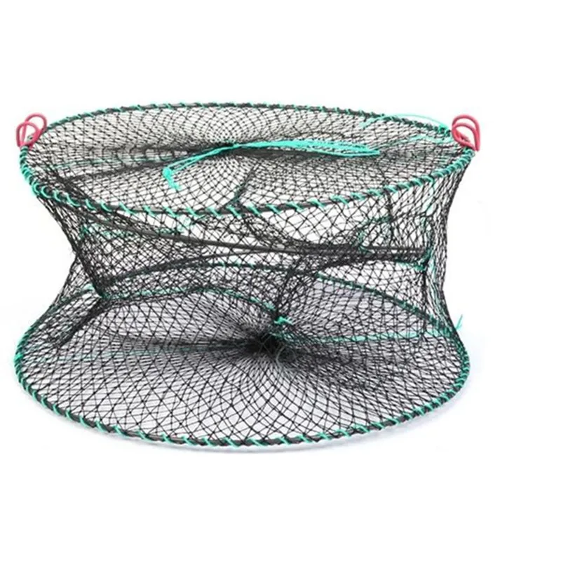 

D38cm-45cm height 25cm fishing cage shrimp cage nylon fishing net rede de pesca outdoor fish trap outdoor tool Crayfish cage
