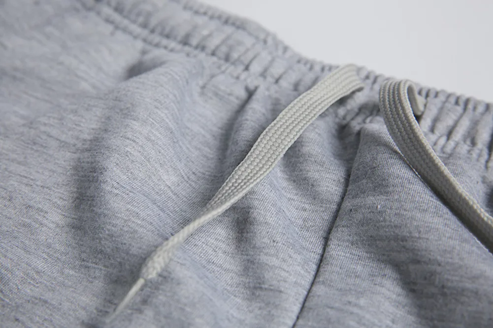 Hirigin 2018 Новый Рубашки домашние мужские обычный тренажерный зал Fleece Jogger шорты 3/4 эластичный пояс работает карманы на молнии