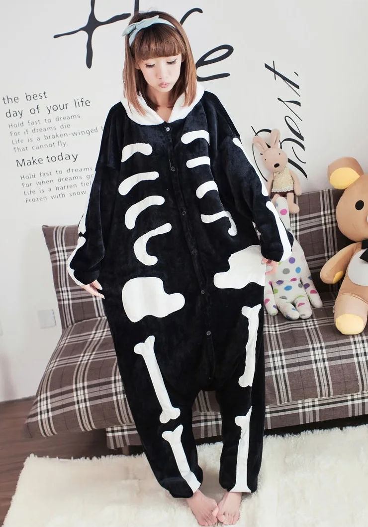 skeleton cat onesie