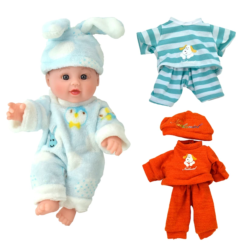

Rabbit CLOTH! doll accessory Girl cotton Clothes 30cm 12inch bebek Baby reborn poupee boneca kid Clothes Fashion Children Gift