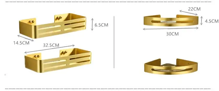 Золотые аксессуары для ванной комнаты, держатель для полотенец, держатель для полотенец, щетка для унитаза, угловая полка для ванной комнаты, набор аксессуаров для ванной комнаты