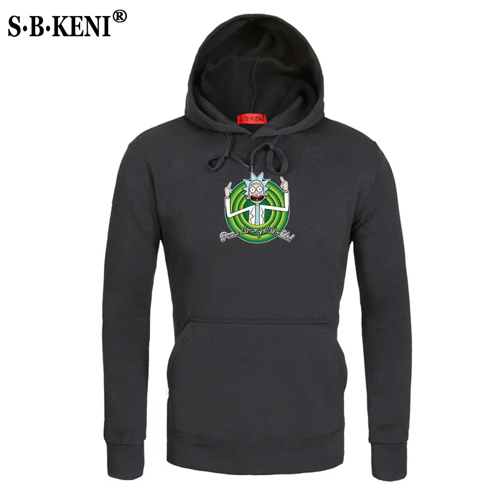 

2019 Autumn New Design Rick and morty Mens Hoodies Cotton Funny Print Hoodie Man Fashion Rick morty Casual Hoodie Sweatshirt
