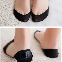 6 шт./3 пары носков-башмачков для лета, Противоскользящие силиконовые носки для женщин, носки на высоком каблуке, носки с подкладкой, Chausette Femme, невидимые