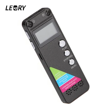

LEORY Mini 8GB Digital Voice Recorder Sound Audio Portable Multi-language Dictaphone With Speaker USB MP3 Player Support TF Card