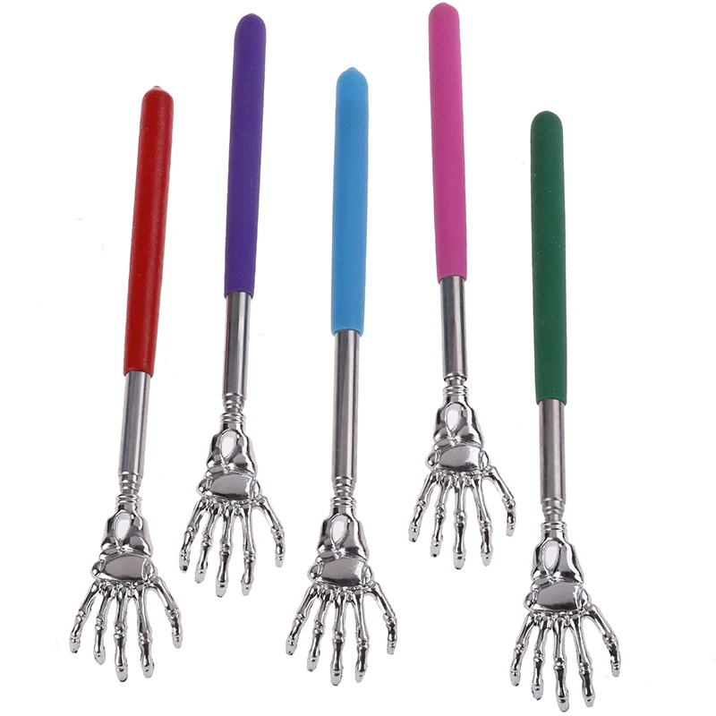 Telescopic Scratching Backscratcher Massager Kit Back Scraper Extendable Telescoping Itch Health Products Random Color