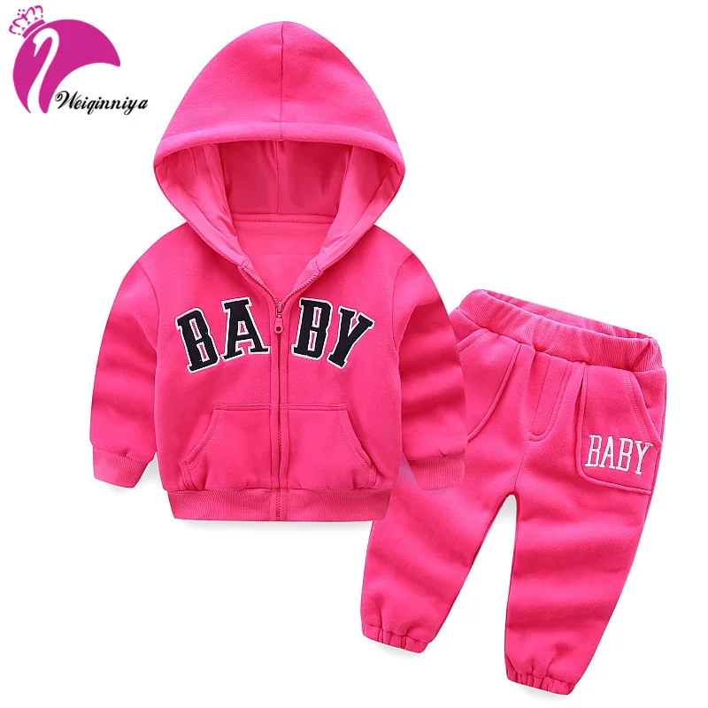weiqinniya Girls Set Kids Sports Tracksuit For Girl Fashion Children