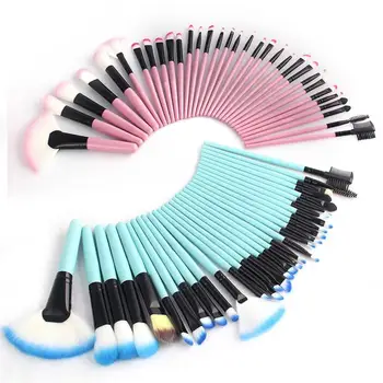 

Woman's Professional 32 Pcs Make Up Tools Pincel Maquiagem Superior Soft Cosmetic Beauty Makeup Brushes Set Kit + Pouch Bag Case