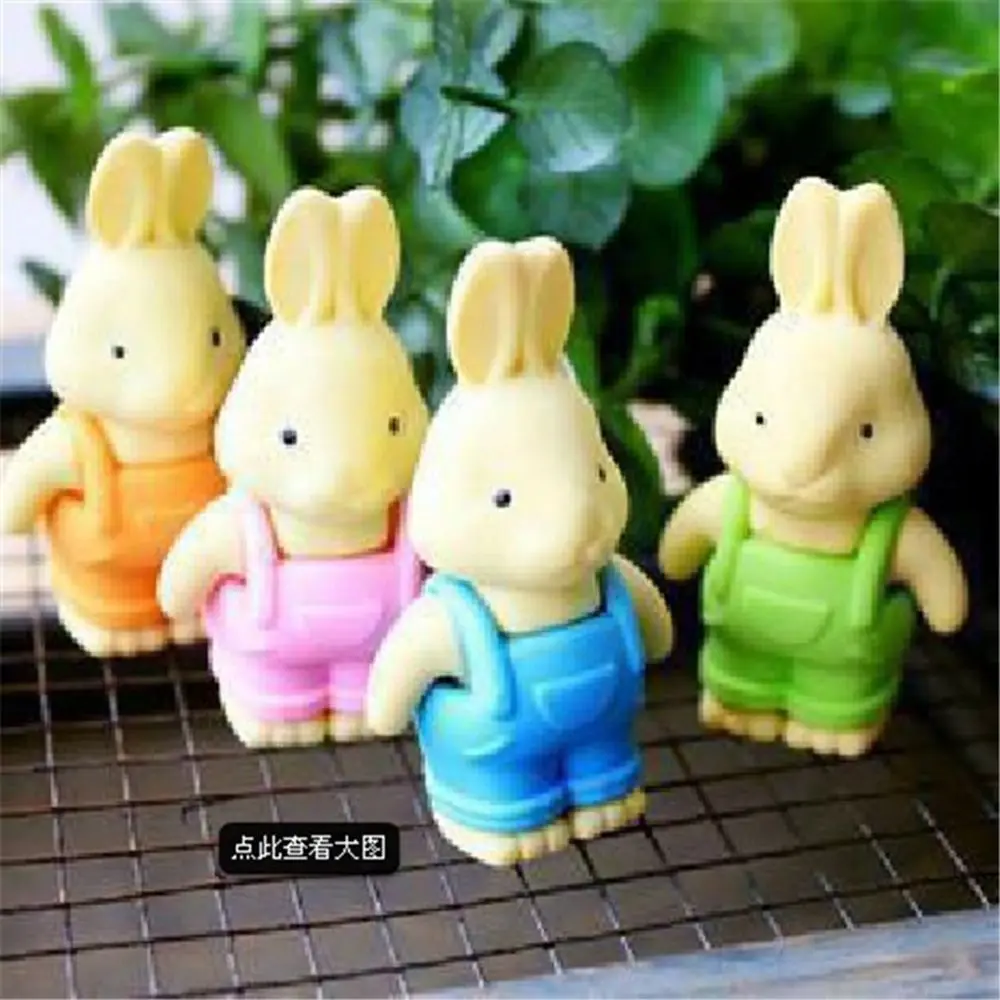 

1pcs cute Cartoon lovely Bib pants cute rabbit eraser children Learning stationery gift prize kawaii school supplies papelaria