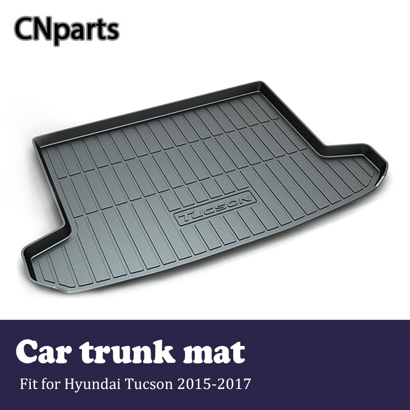 

CNparts Car Cargo rear trunk mat For Hyundai Tucson 2015 2016 2017 Styling Boot Liner Tray Waterproof Anti-slip mat Accessories