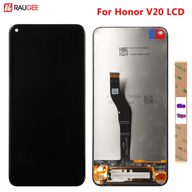 Raugee Экран для huawei Honor V20 ЖК дисплей Дисплей Сенсорный экран планшета комплект