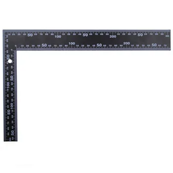 

[wamami] Right Angle Ruler Black Steel Ruler 300mm*200mm For Leathercraft/Woodworking