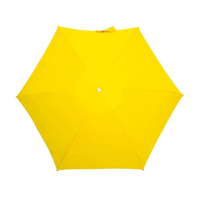Yellow Мини карманный солнцезащитный зонтик модный складной зонт от дождя анти-УФ водонепроницаемый портативный зонтик для путешествий - Цвет: Yellow