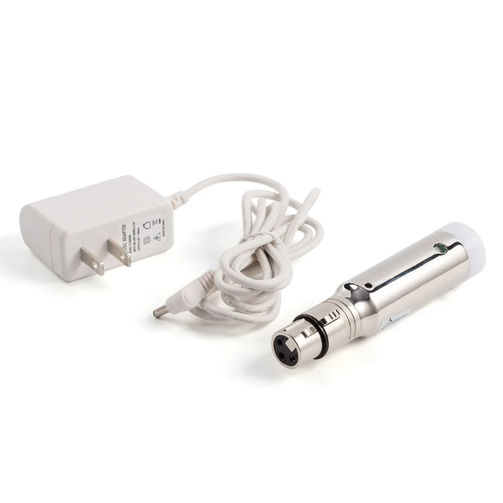 Donner Black DMX512 DMX Dfi DJ 2.4G Wireless Receiver Rechargeable Built-in Battery