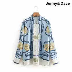 Jenny & Dave 1106 blusa feminina кимоно blusas mujer de mod Печати обычная рубашка для женщин топы корректирующие и блузки для малышек плюс размеры комплект из 2