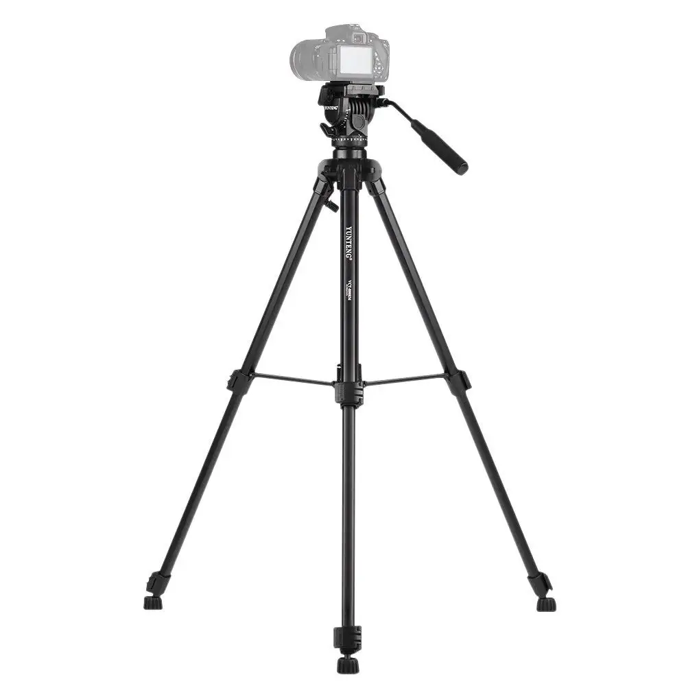 

YUNTENG VCT-880 Portable Aluminum Alloy Tripod 3-Section Telescoping with 2-Way Damping Ball Head for C N S