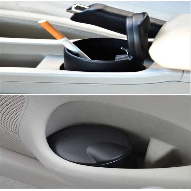 LED Portable Car Ashtray Truck Auto Office Cigarette Ashtray Holder For Audi Q3 Q5 SQ5 Q7 A1 A3