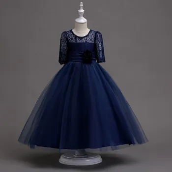 

Baby Girls Party Dresses New Short sleeve Teens Kids Girl Dress 4 5 6 8 10 12 15 year Pageant Communion Wedding Children Clothes