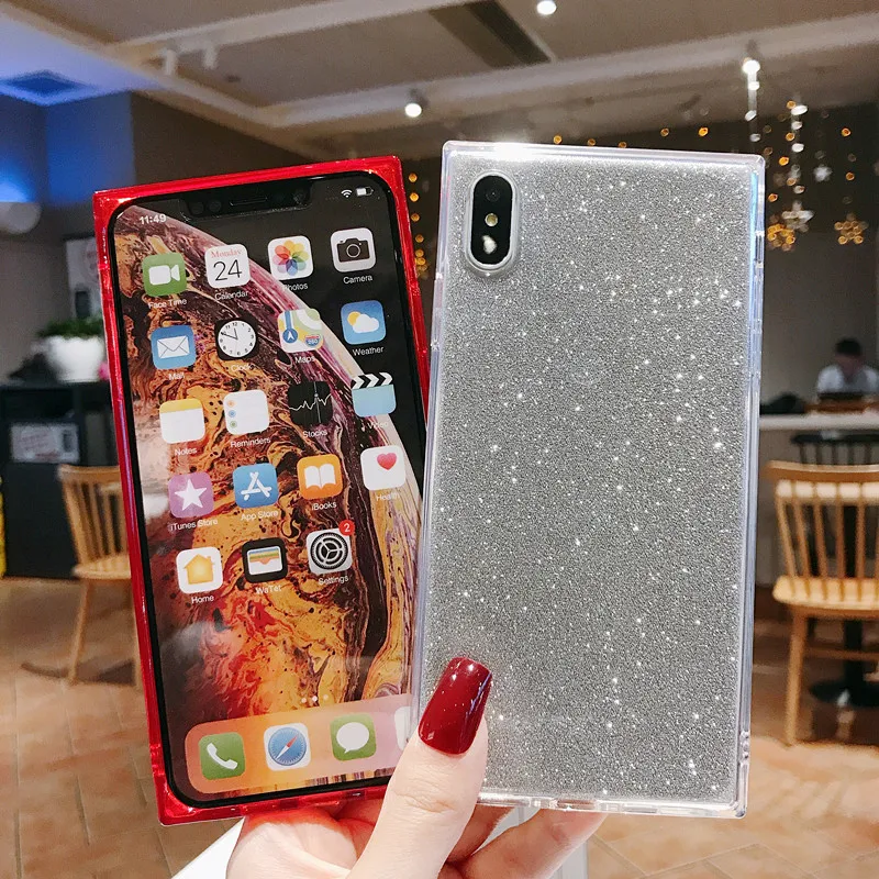 Shining Powder diamond Phone Case For iPhone X
