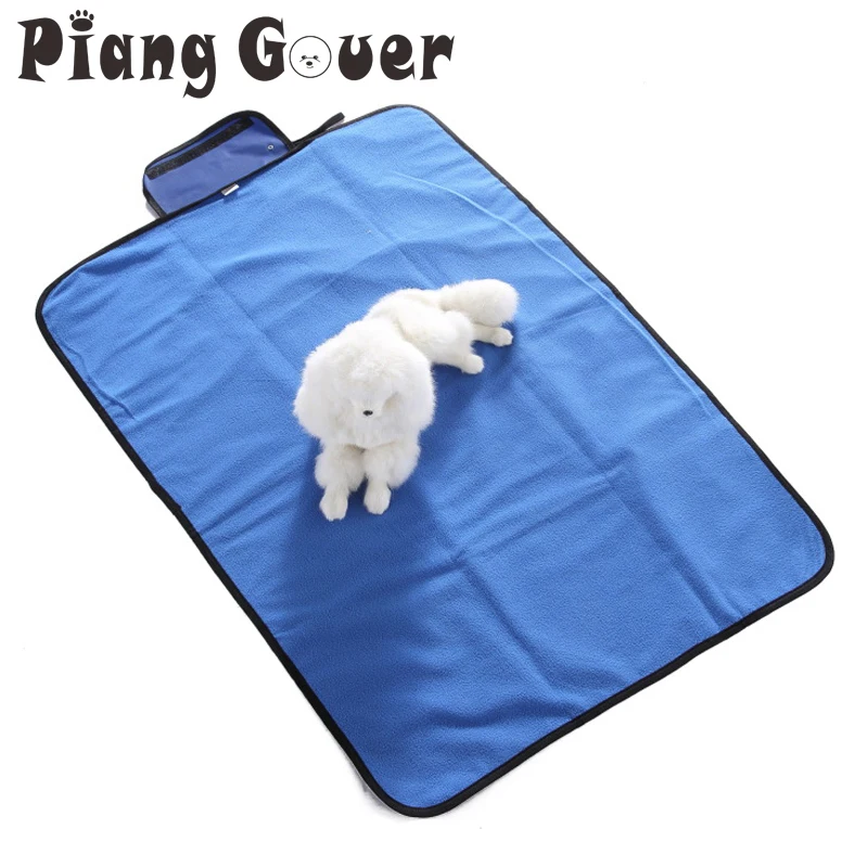 Blue Pet Bed Mats Black Waterproof Dog Mats Folding Cats Beds Outdoor