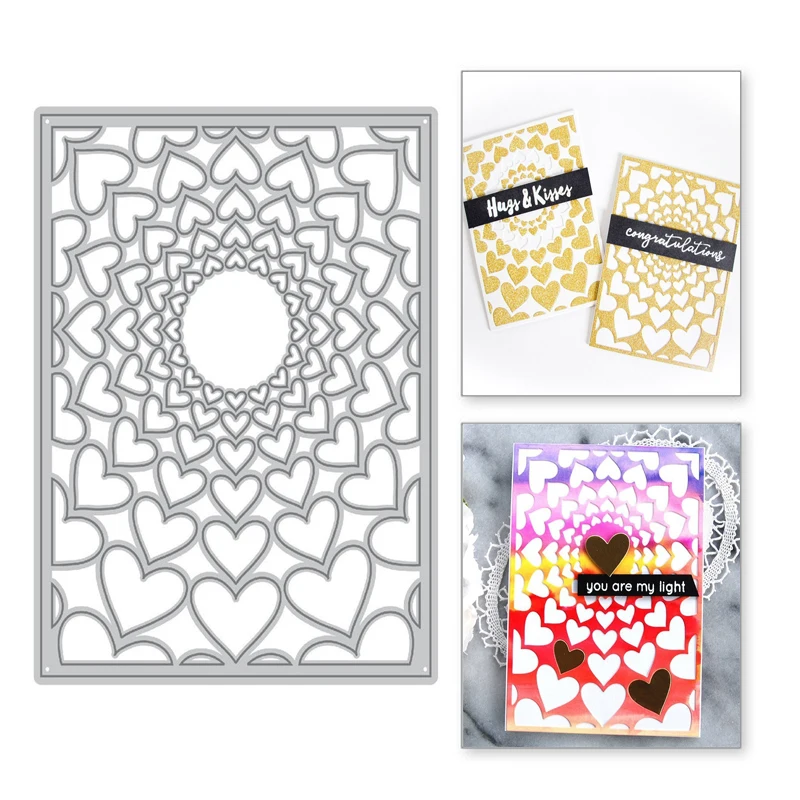 

Naifumodo Rectangle Heart Frame Metal Cutting Dies Scrapbooking New 2019 Die Cuts For Making Card Craft Stitch Troqueles Stencil