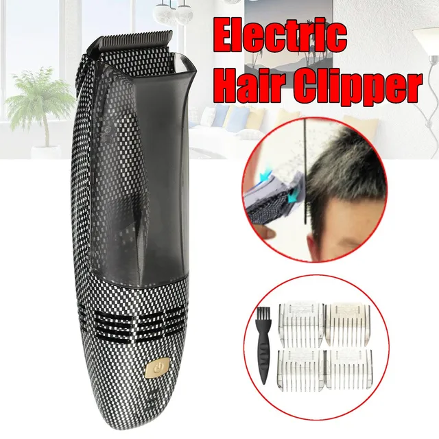 Electric Hair Clipper USB Rechargeable Automatic Hair Suction Washable
