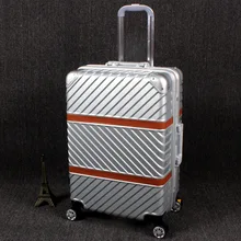 Дорожный Багаж с алюминиевой рамой Спиннер из сплава колеса самолет чемодан переносить на тележке Багаж